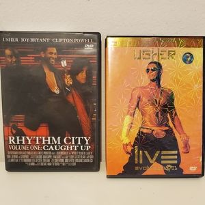 USHER Set/2 Music Dvds EUC
